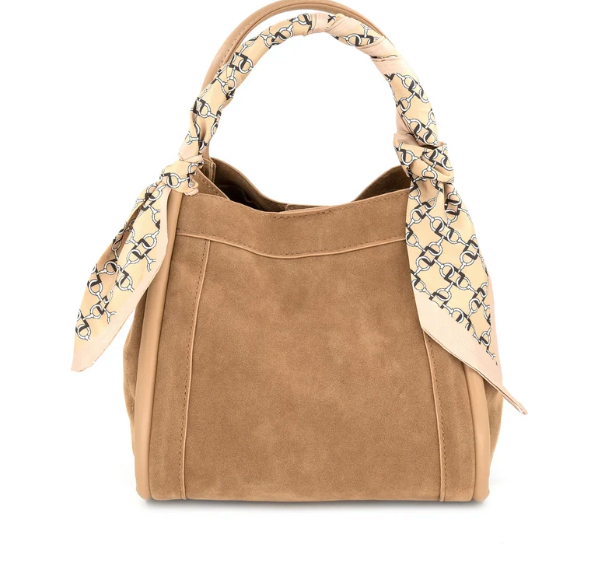 Suede Bag- Scarf