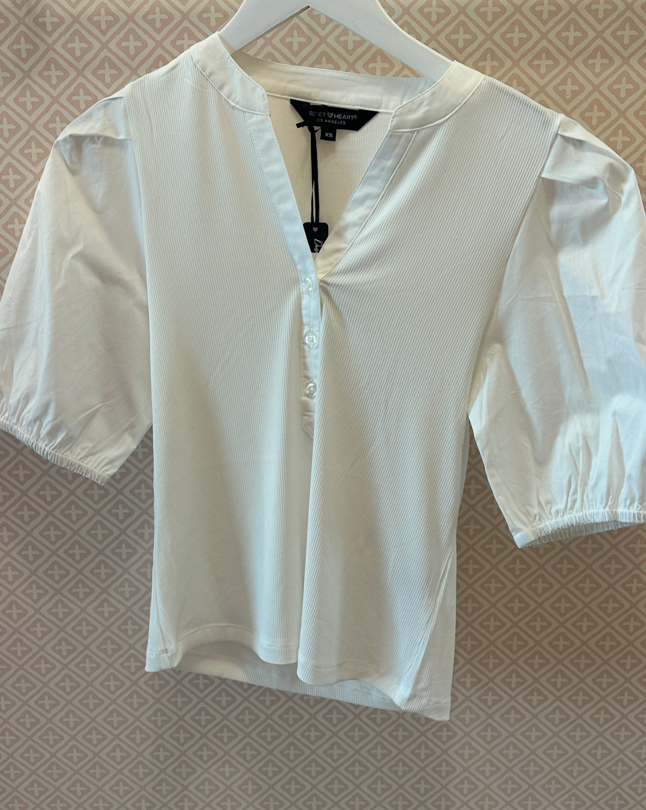 Sweater Knit Puff Sleeve Top