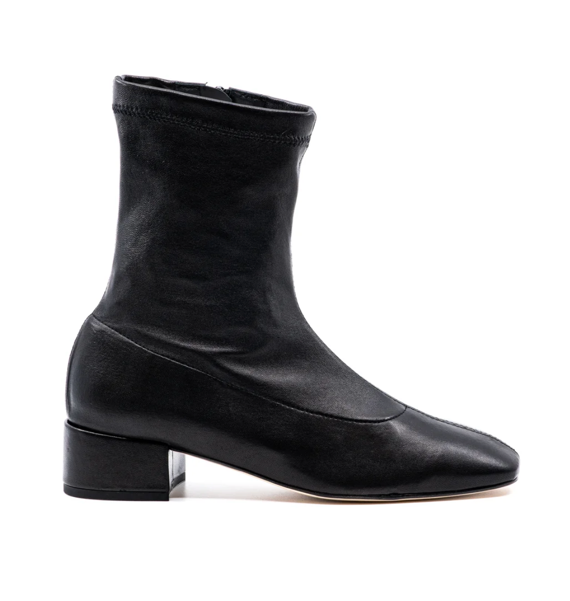 Daniela Black Leather Boot