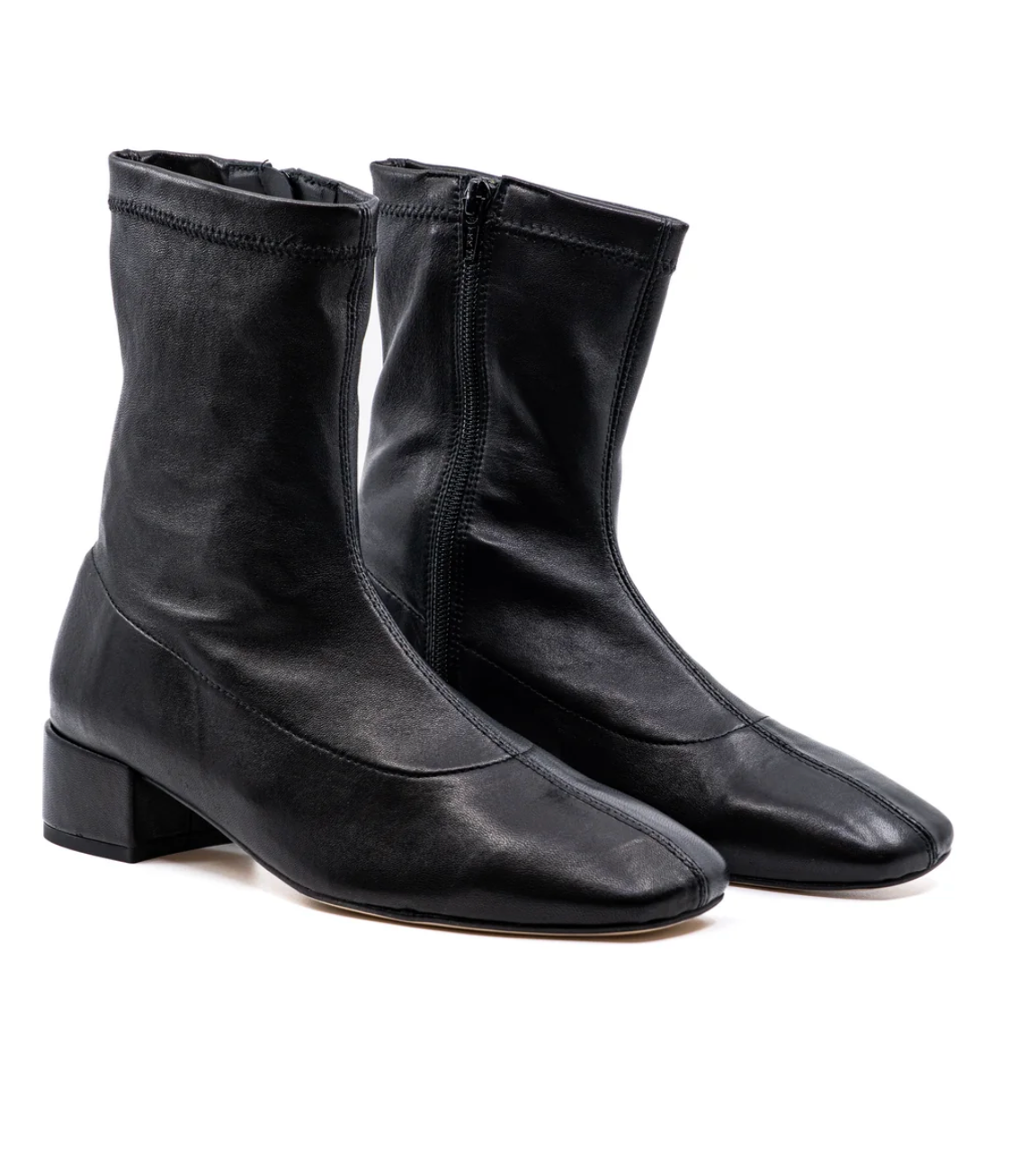 Daniela Black Leather Boot