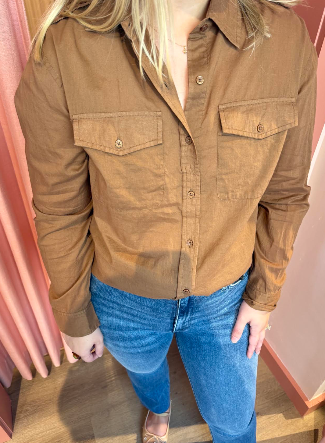 Miller Double Pocket Shirt Saddle