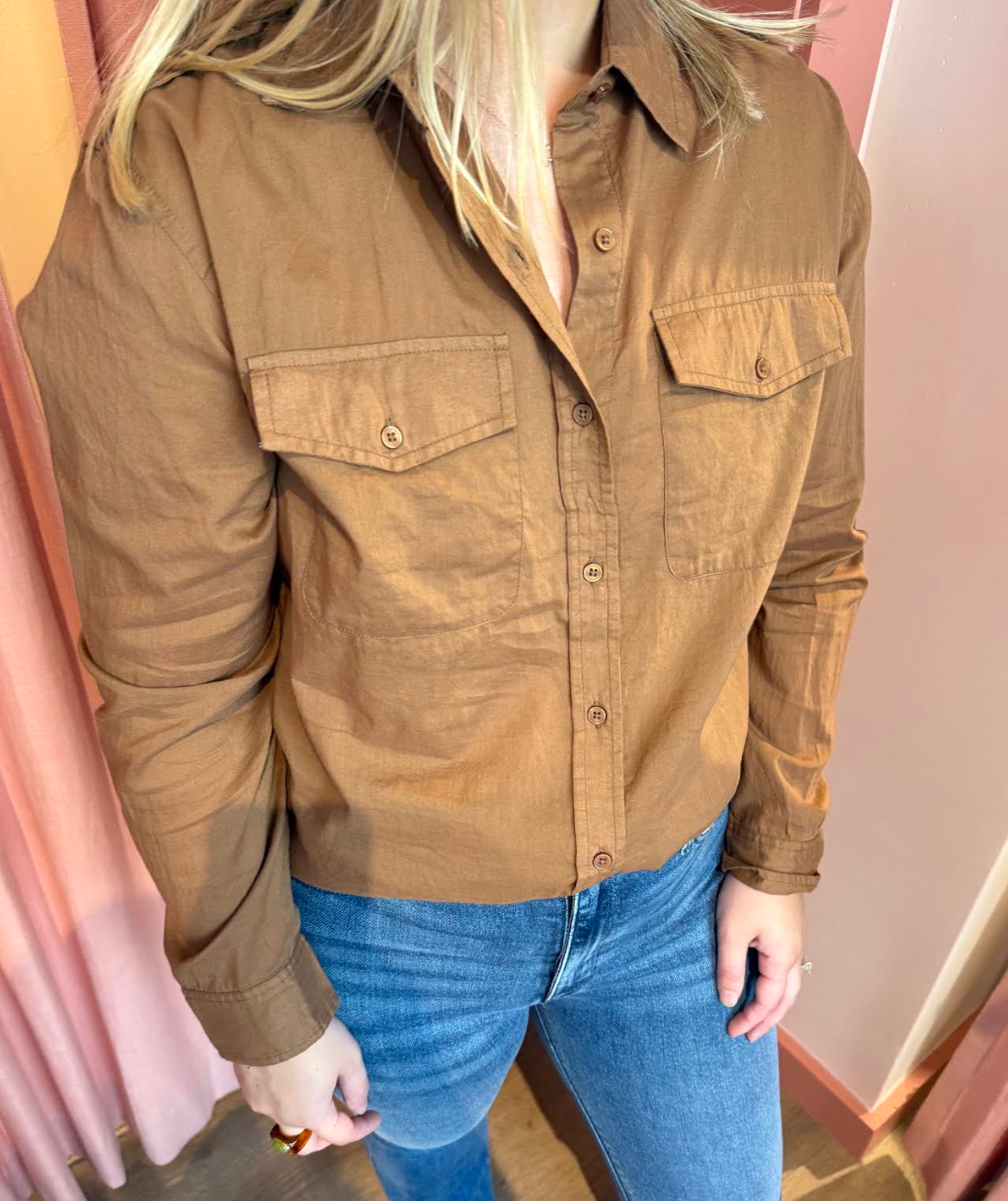 Miller Double Pocket Shirt Saddle