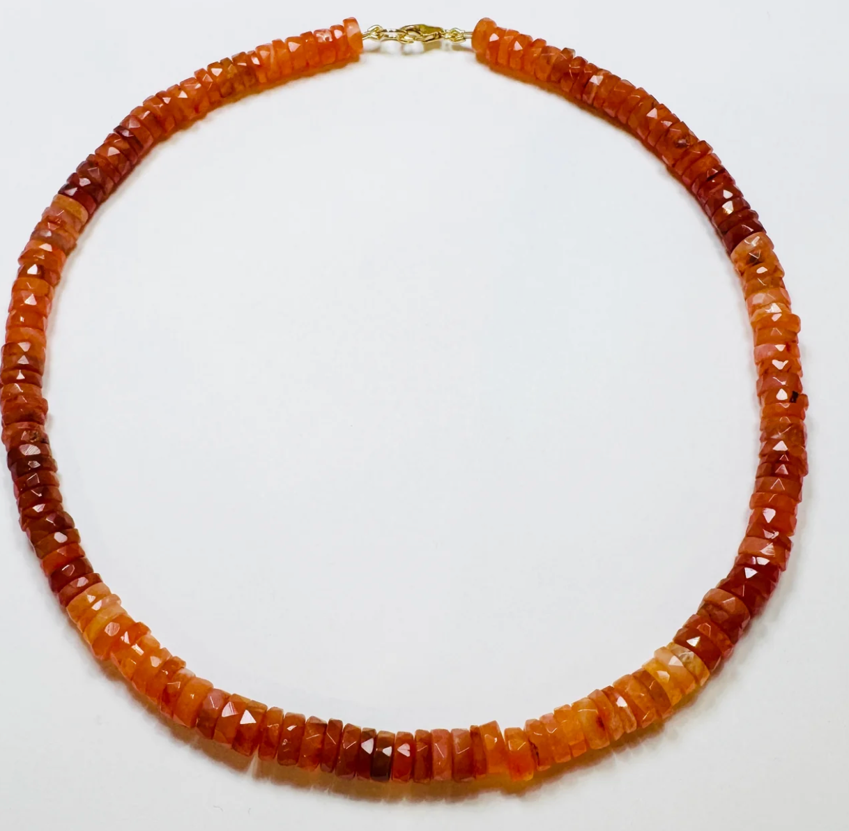 Shaded Carnelian Heishi