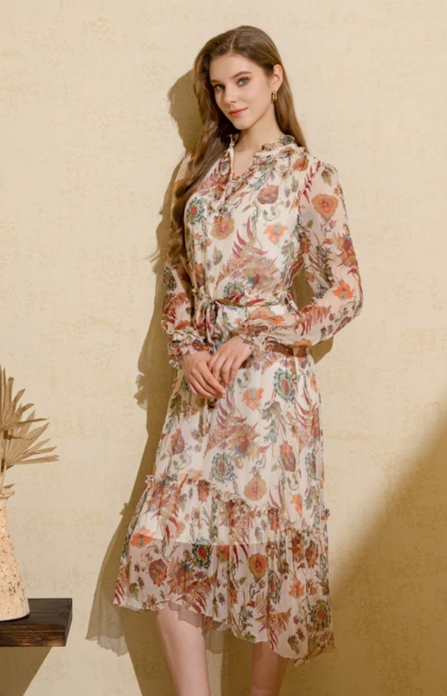 Helena Silk Dress