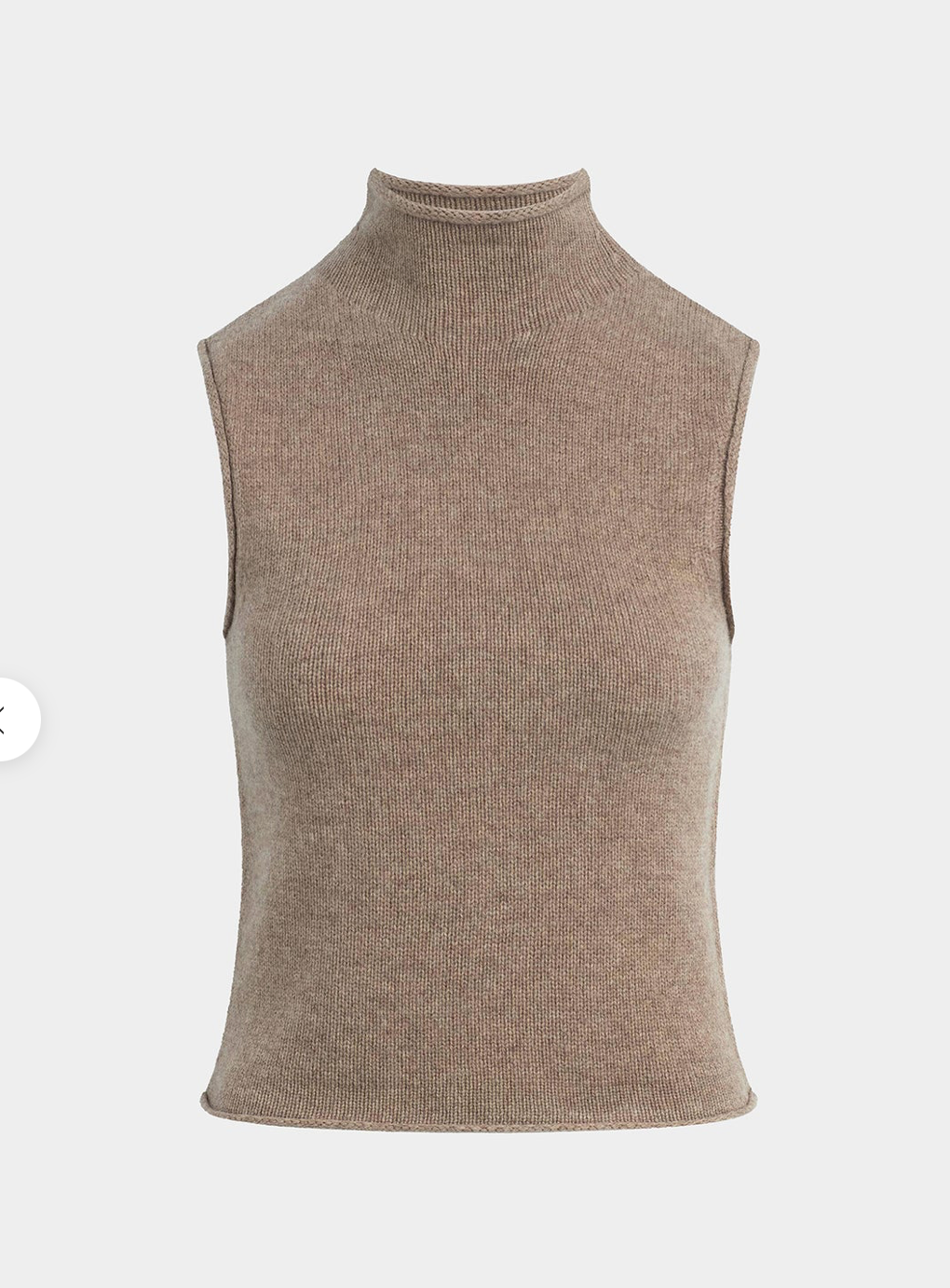 The Stevie Sleeveless Roll Neck Sweater