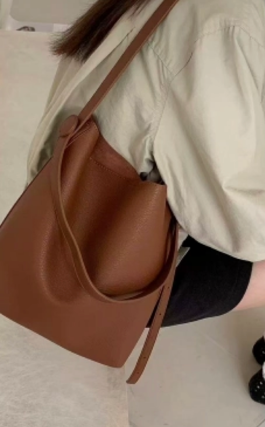 Brown Leather Crossbody Bag