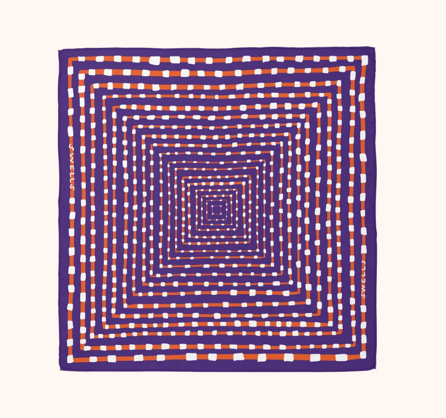 Purple and Orange Scarf