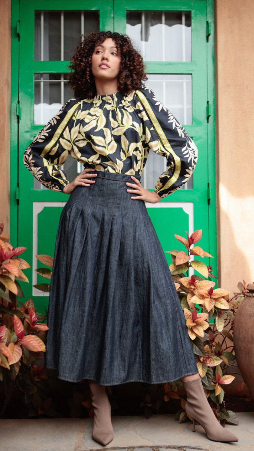 Orelia Skirt- Blue