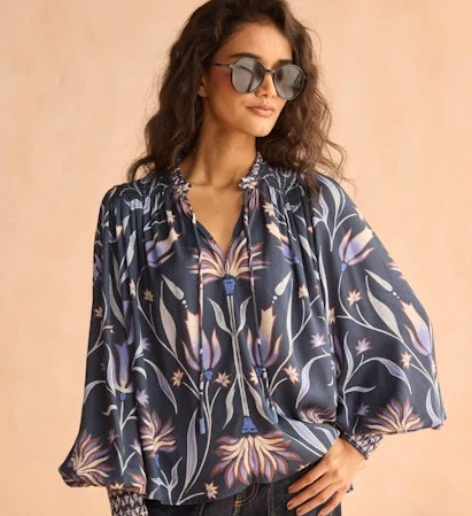 Anouk Blouse - Demure Borealis