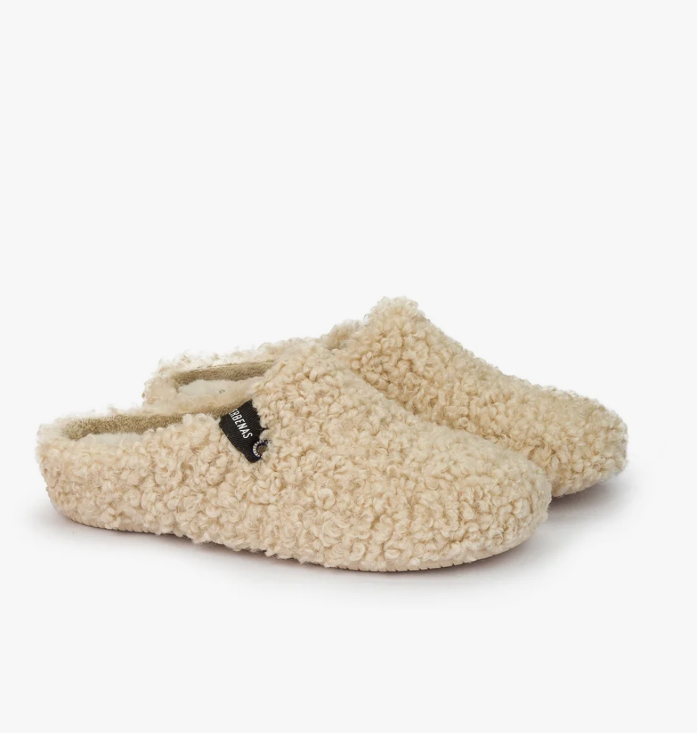Slippers York Curly Beig