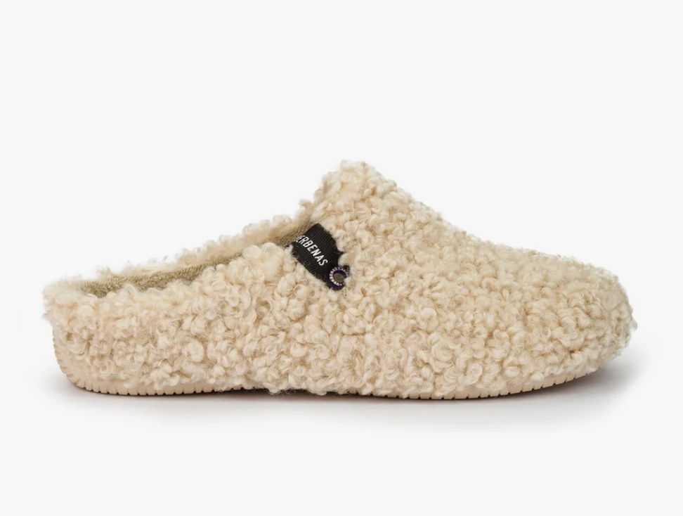 Slippers York Curly Beig