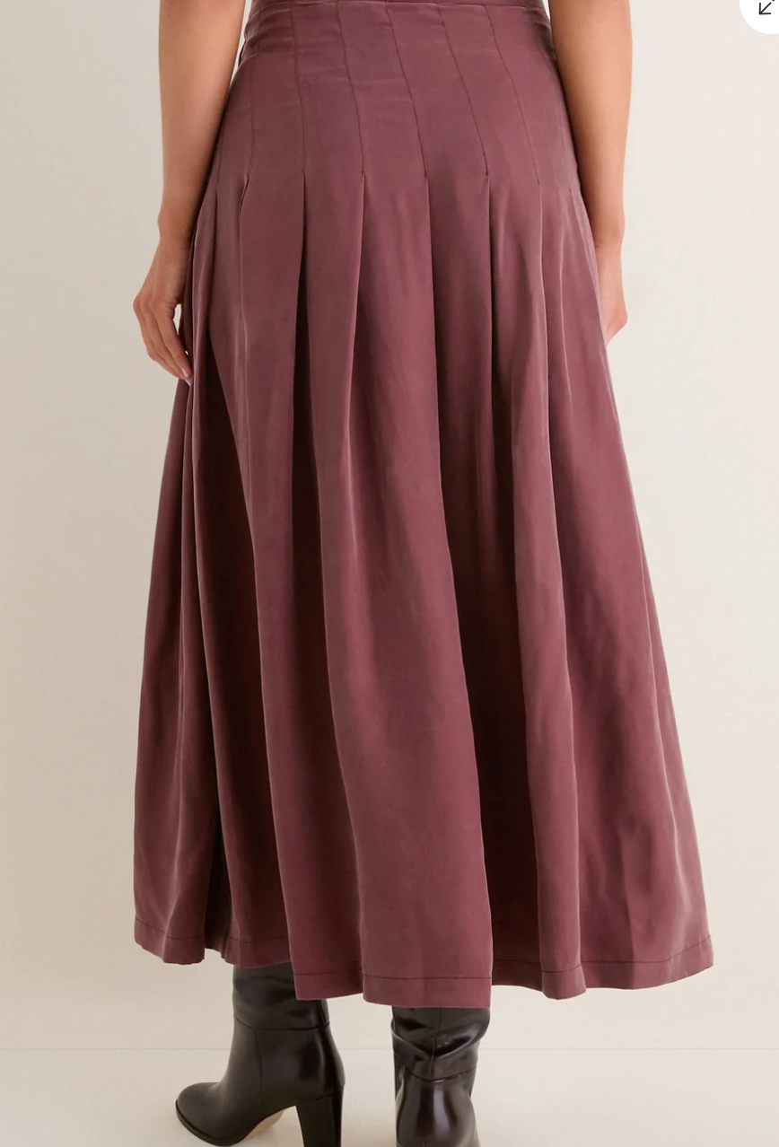Bitter Chocolate Atelier Pleated Maxi Skirt