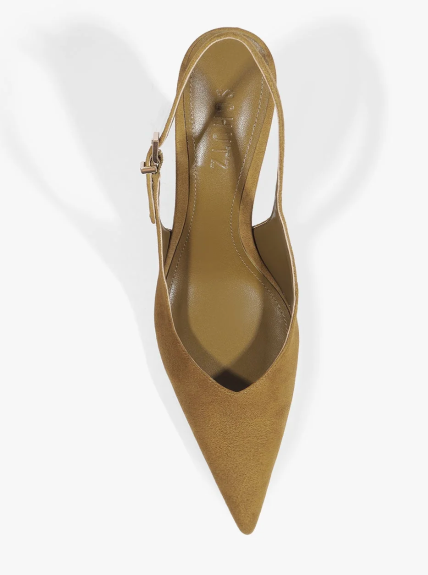 Lexi Sling Block Leather Pump