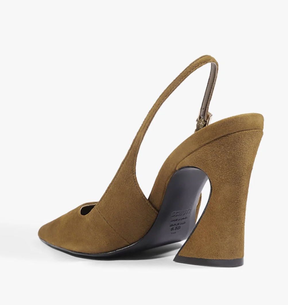 Lexi Sling Block Leather Pump
