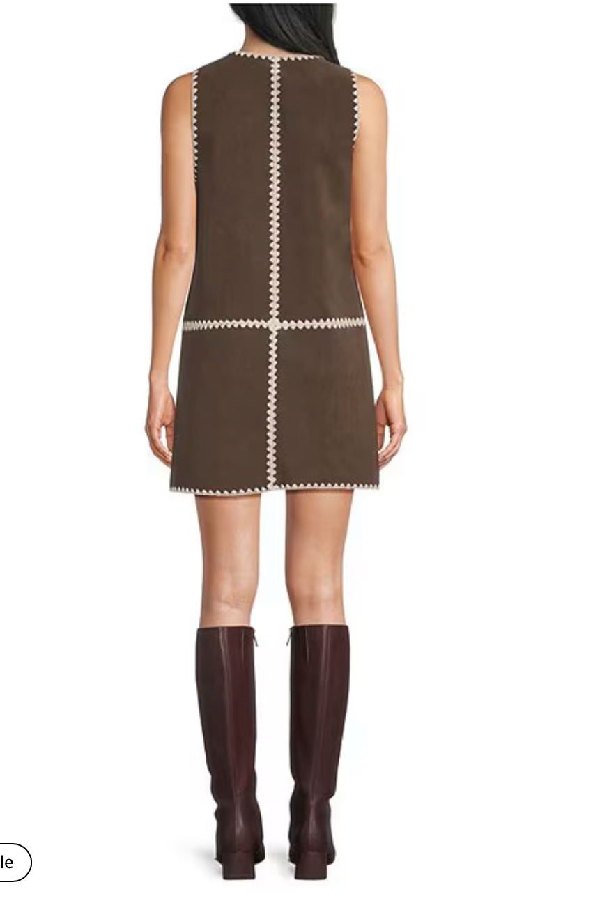 Haleigh Faux Suede Mini Dress