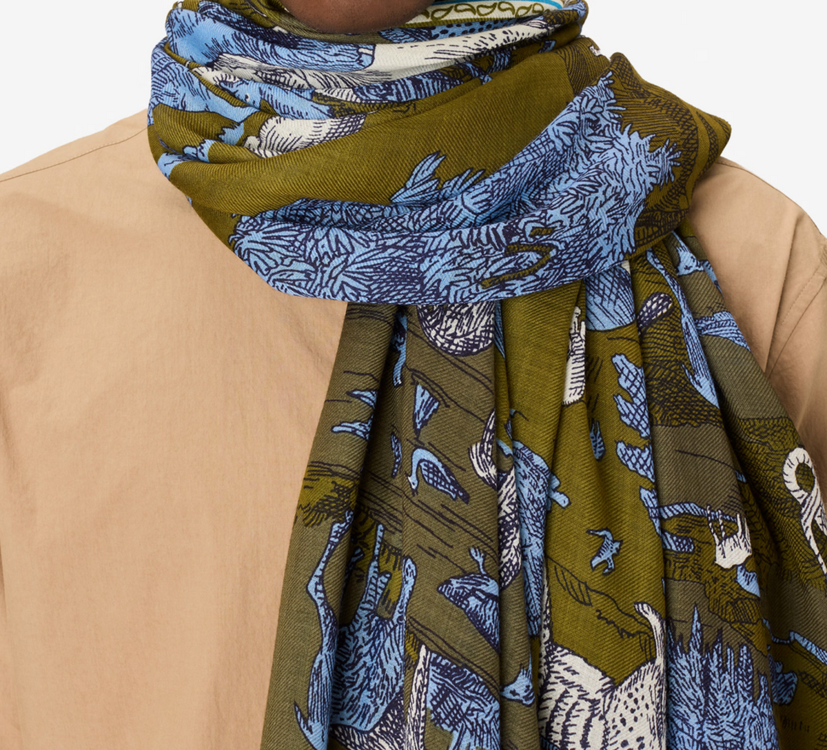 Scarf 130 - Reverie - Khaki