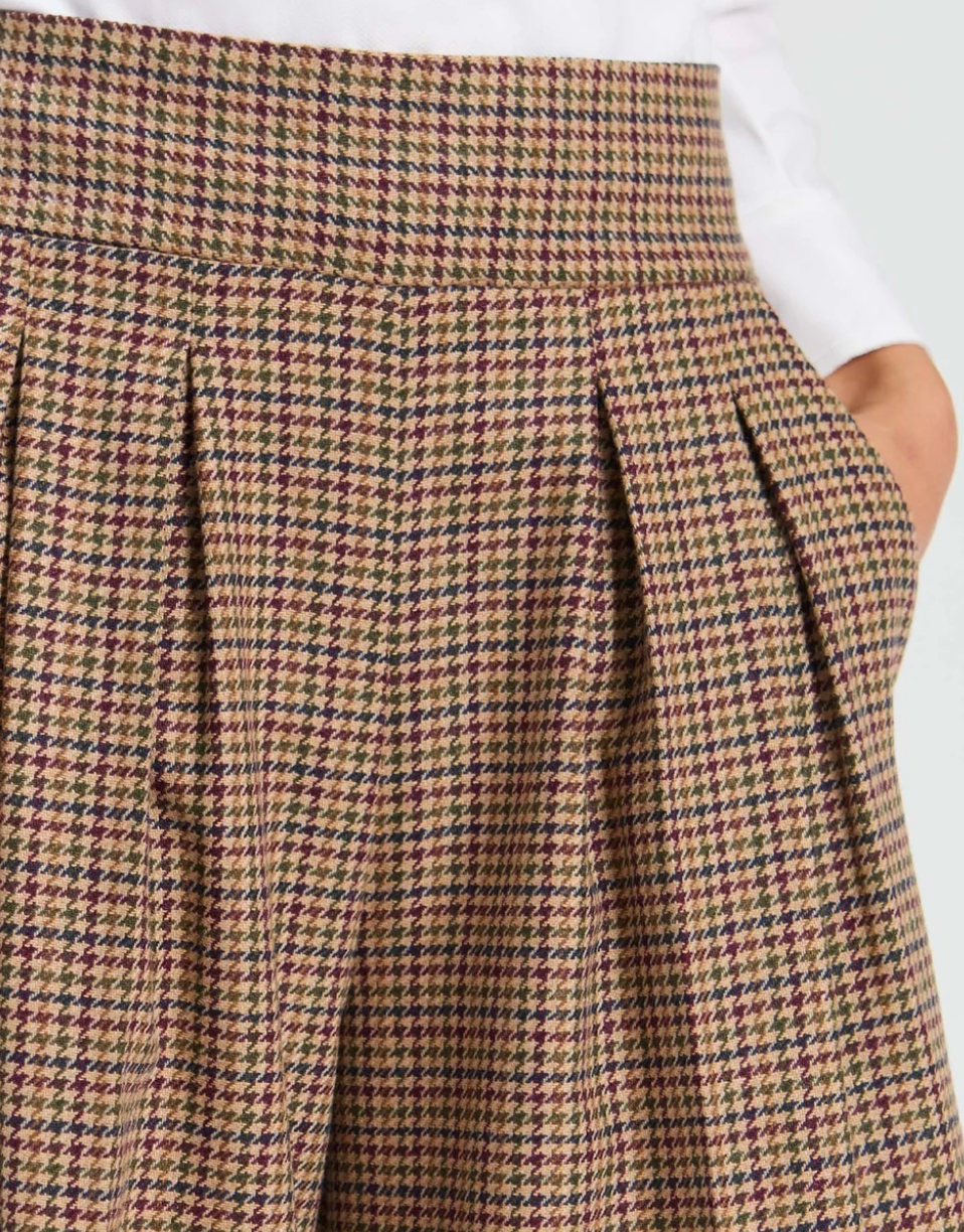 Blue and Green Plaid Trousers
