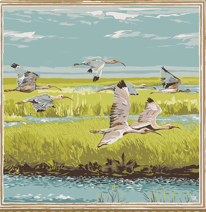 Chartreuse Marsh Flyer Scarf