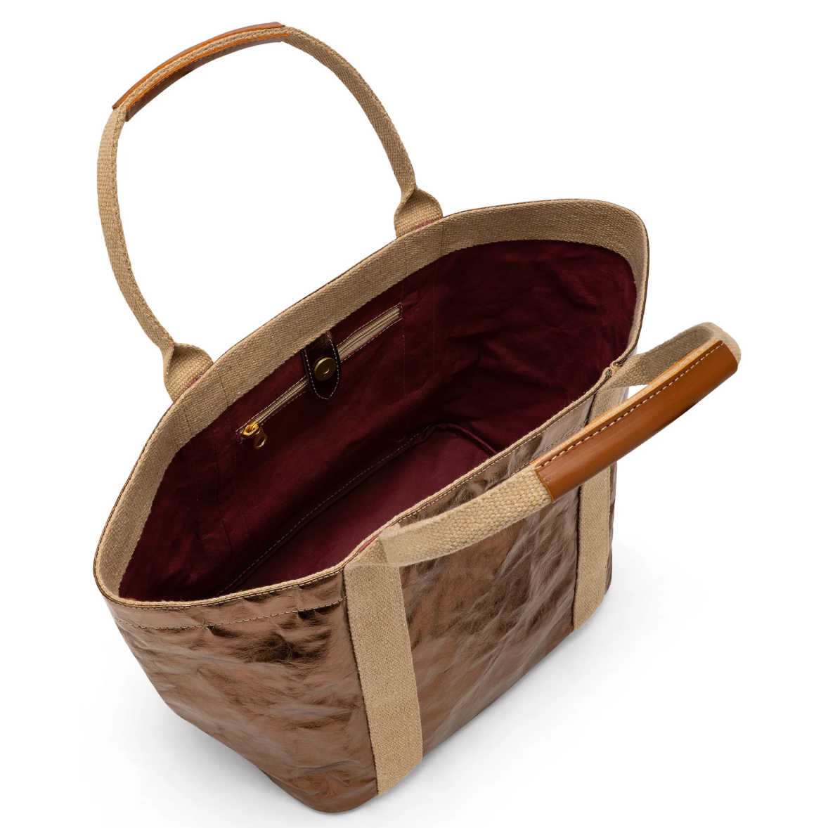 Giulia Carry All Tote Bag- Small Copper