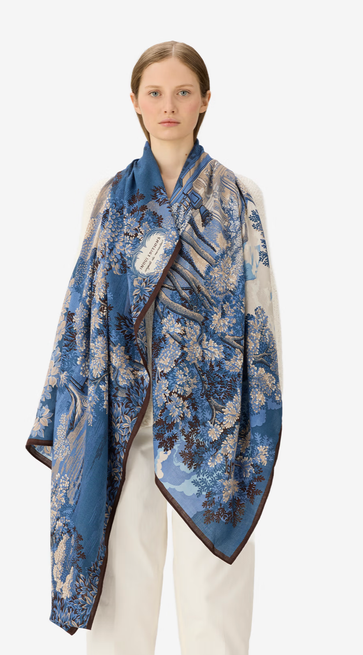 Scarf 100 - Come - Blue