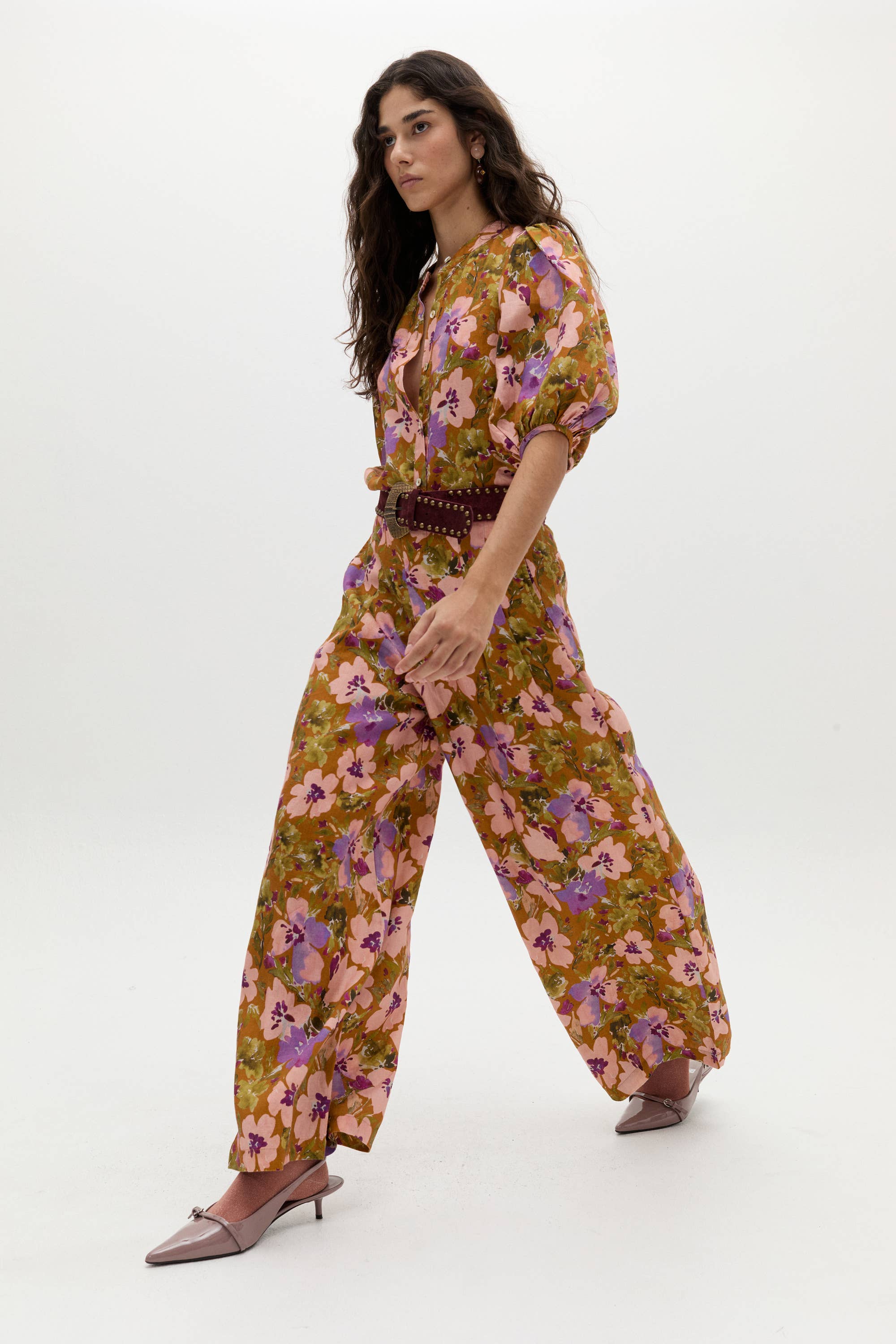 Bubble Linen Shirt - Marly Print