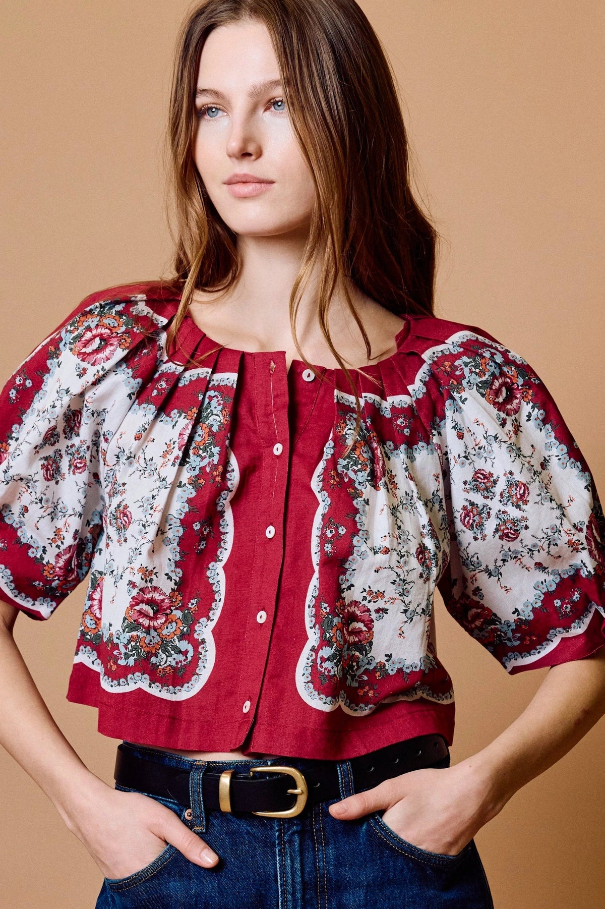 Sylvia Top- Virelle Print