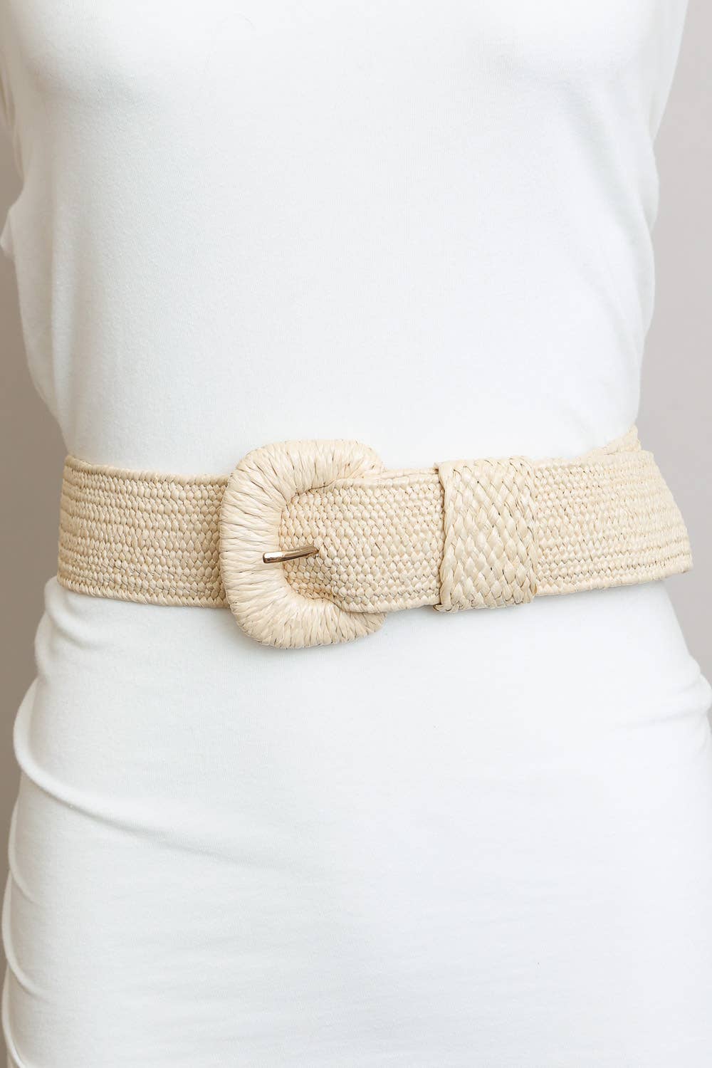 Bestseller Stretchable Raffia Belt
