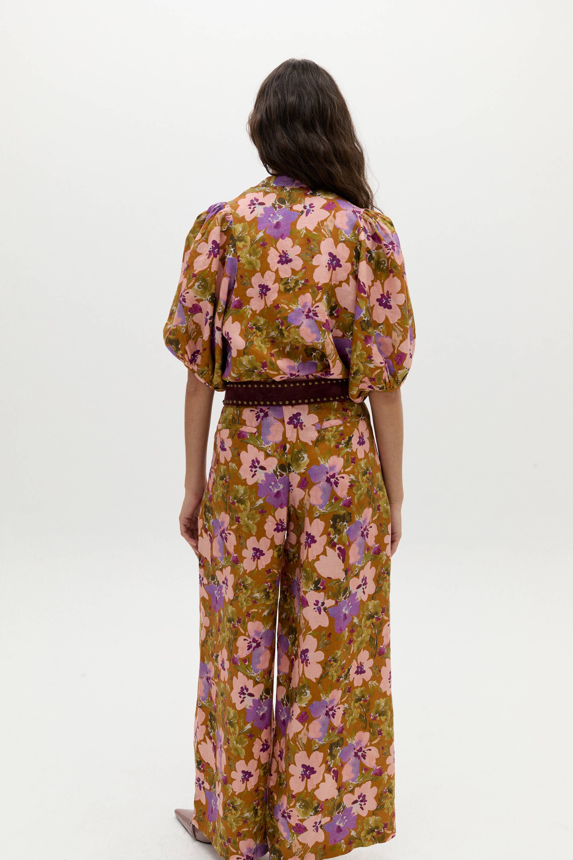 Bubble Linen Shirt - Marly Print