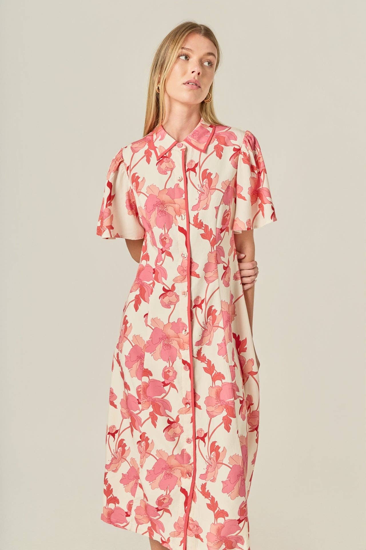 A-Line Mini Shirt Dress