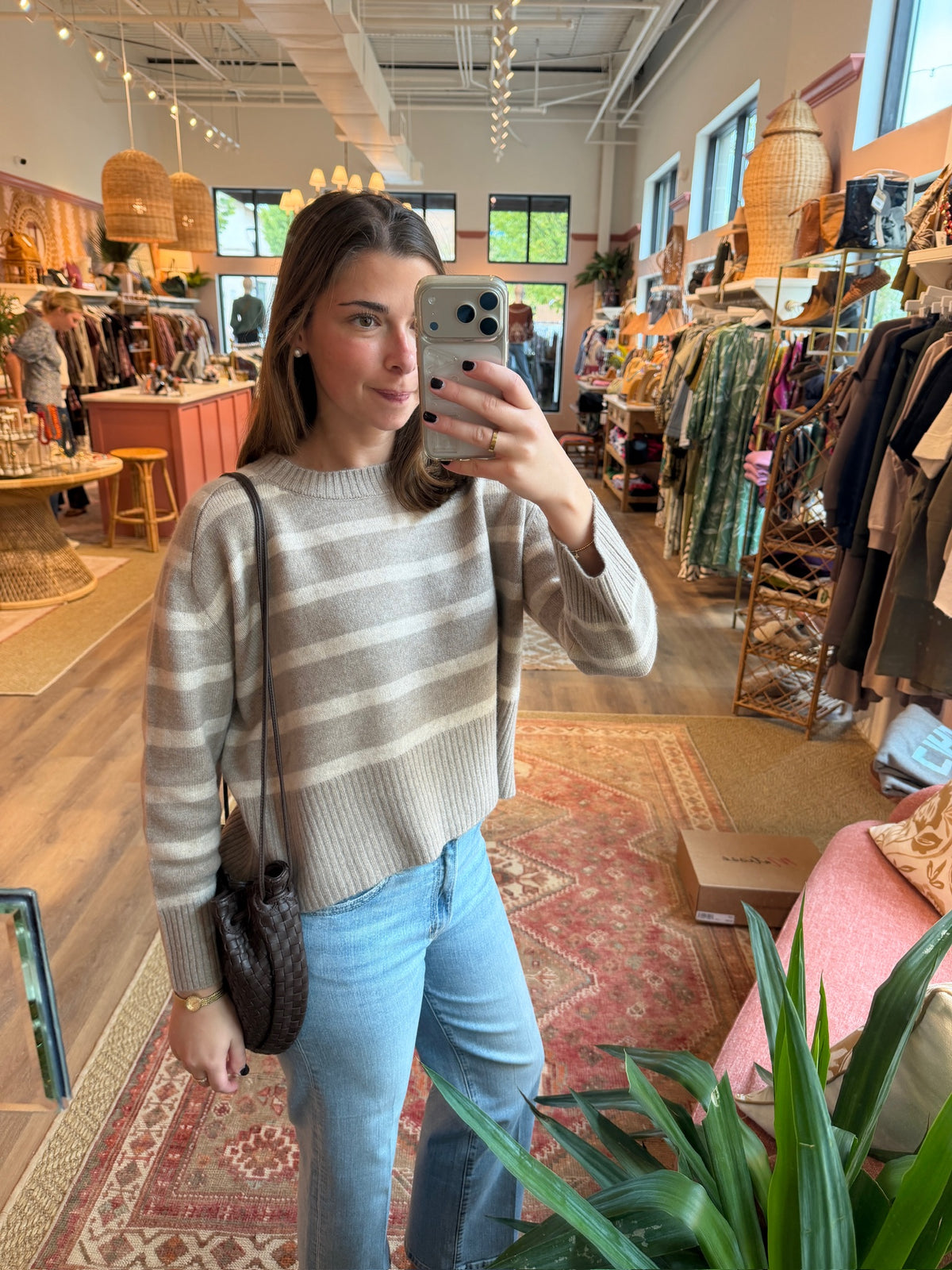 Perfect Day Crew Stripe Sweater