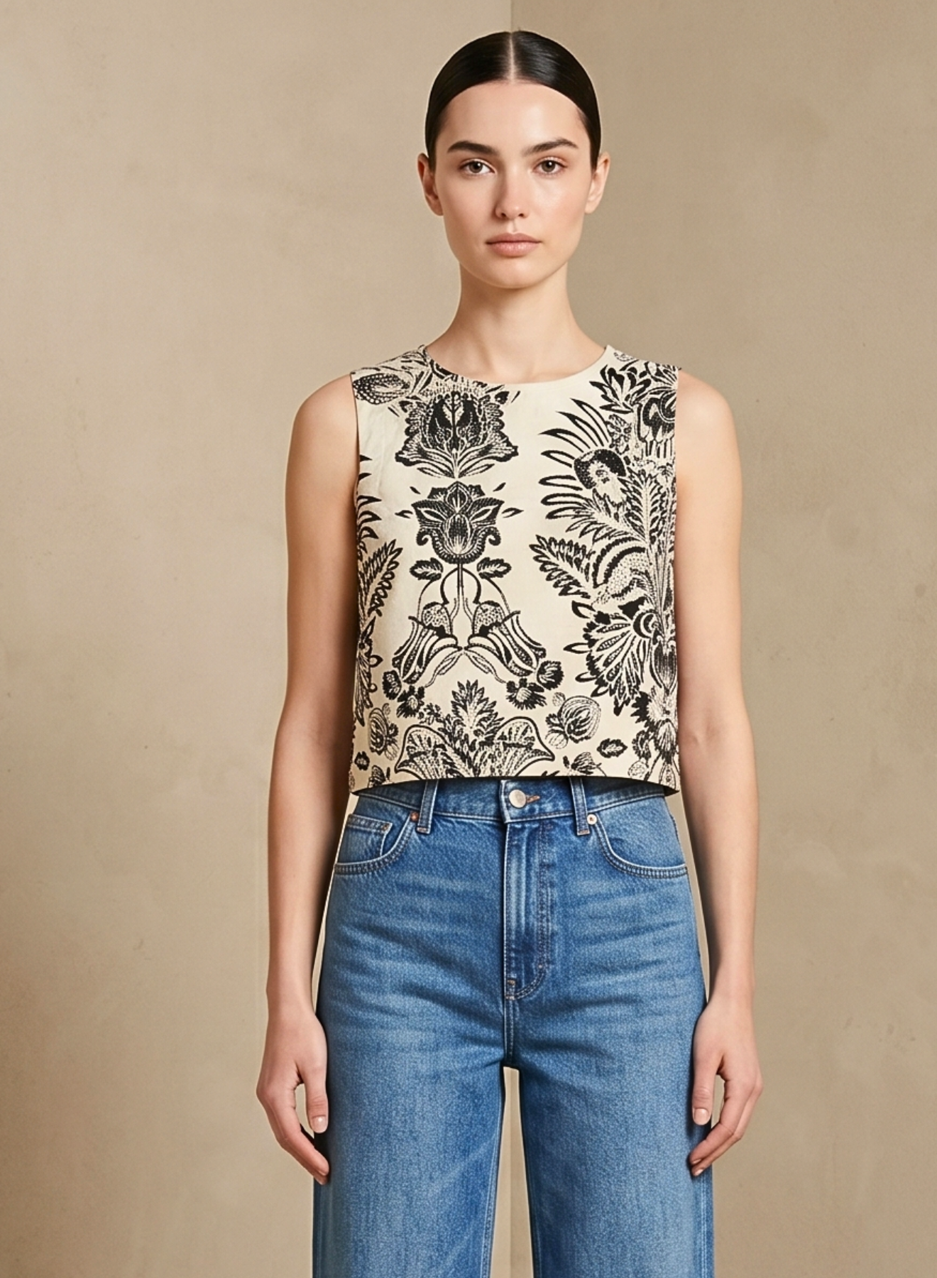 Agatha Top- Onix Bloom