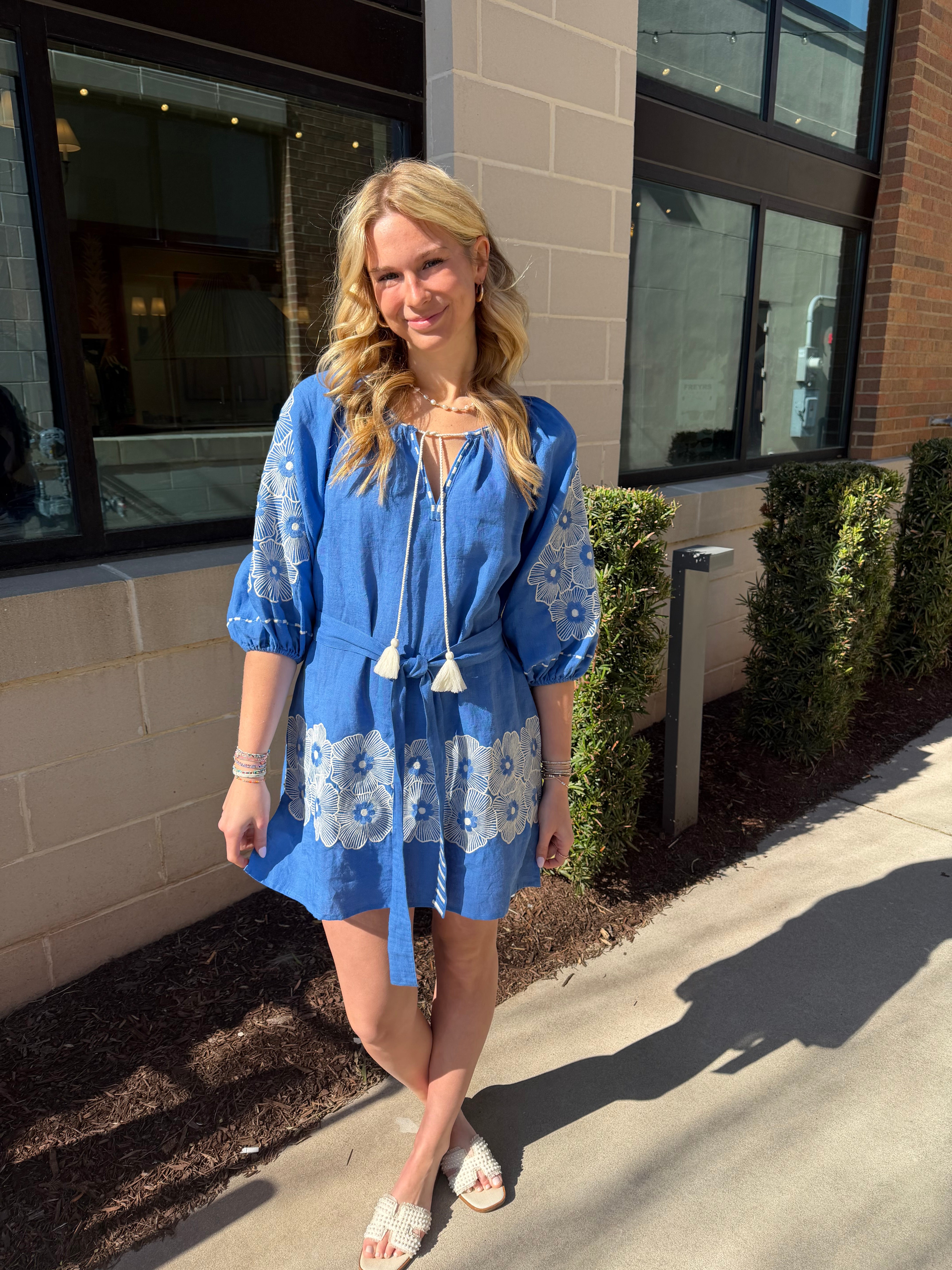Peony Tunic - Serena Blue