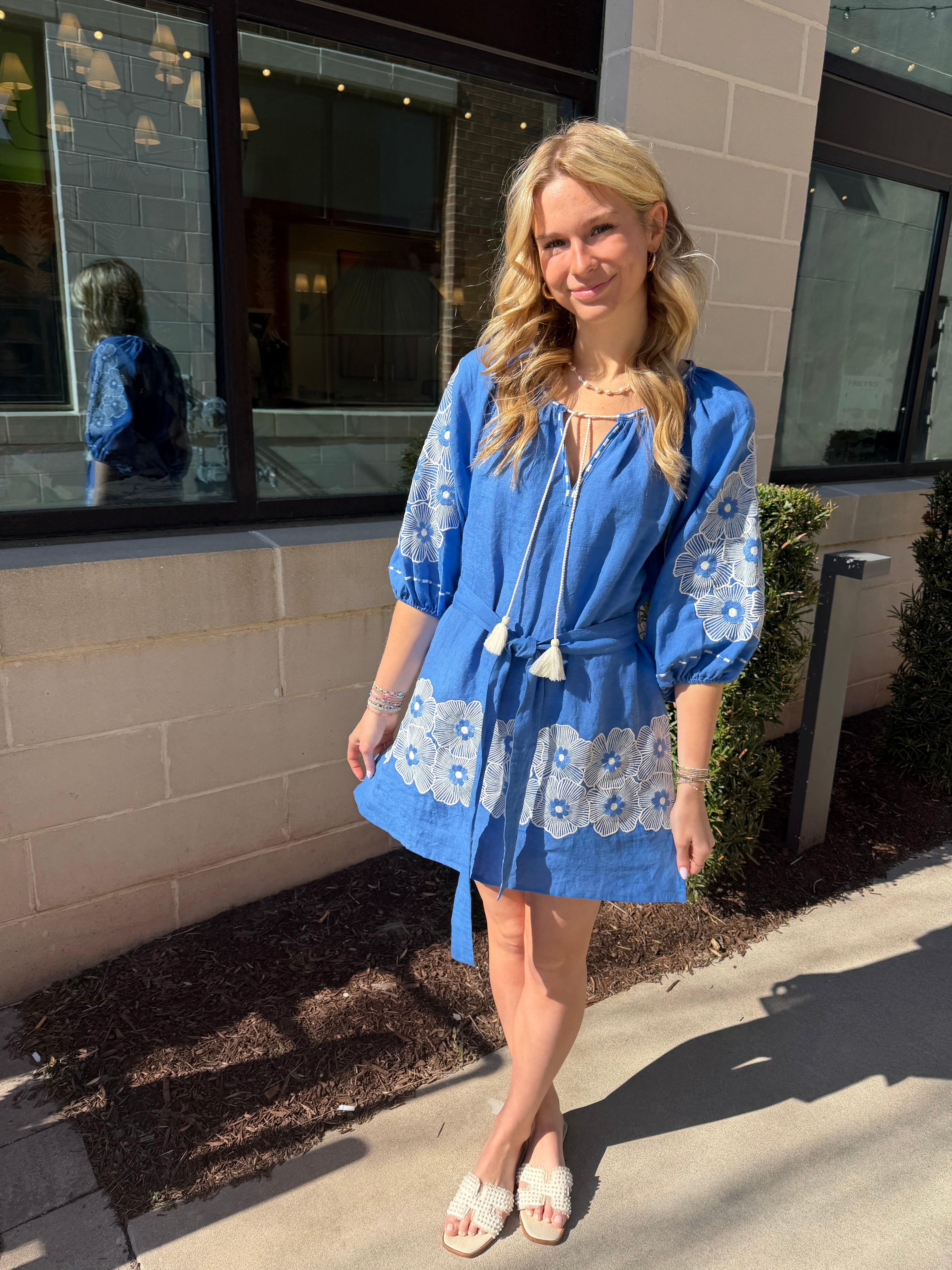 Peony Tunic - Serena Blue