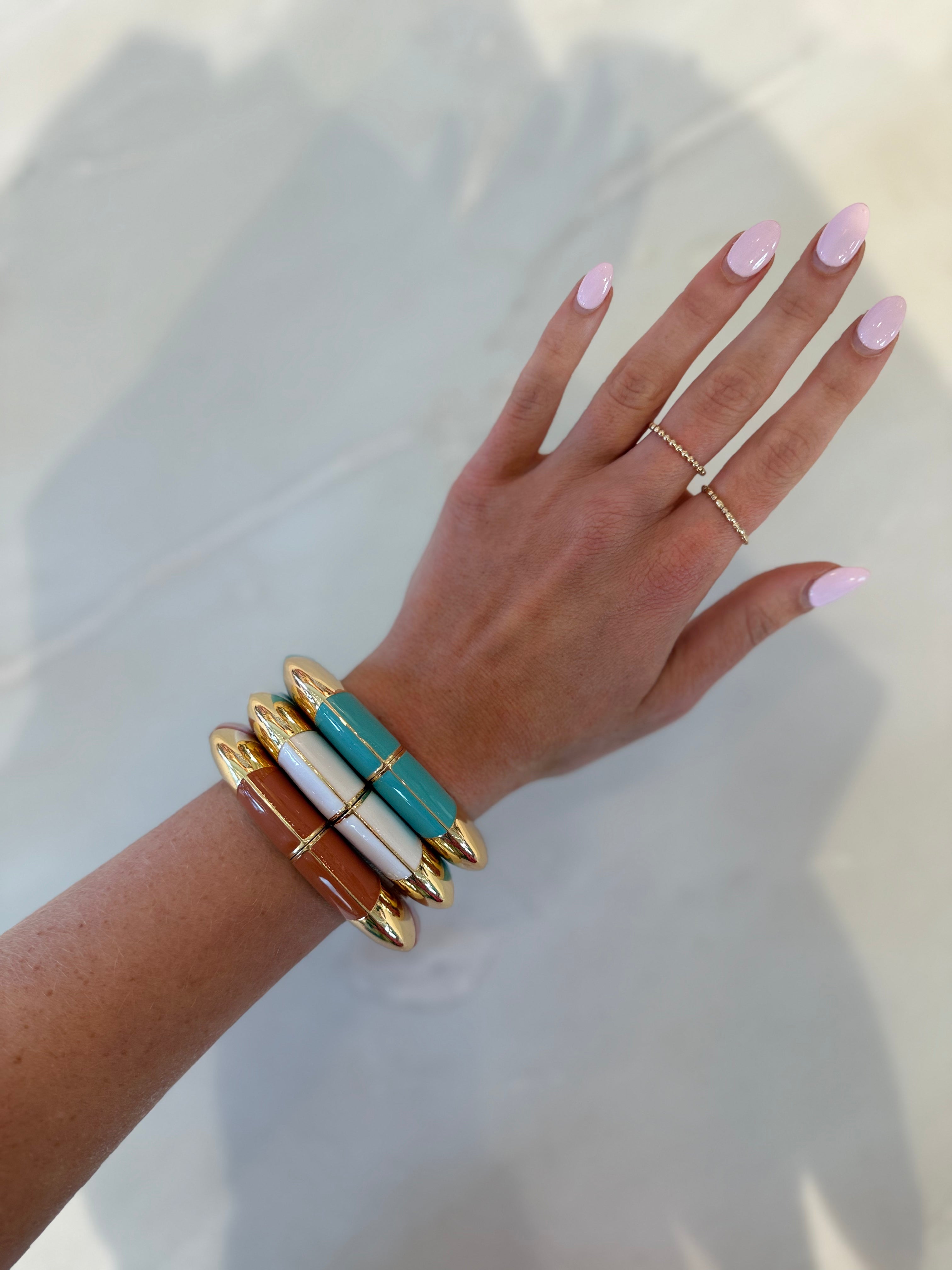 Coastal Luxe Colorblock Bangle