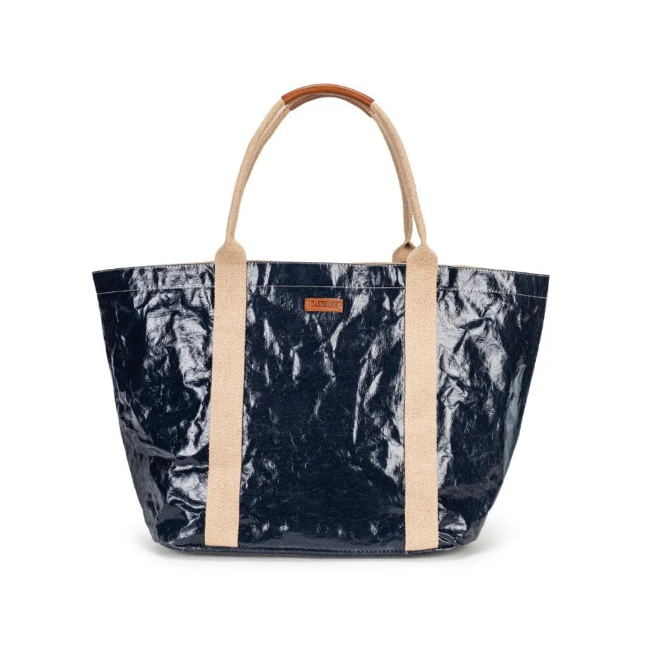 Giulia Glossy XSmall Tote- Glossy Blue