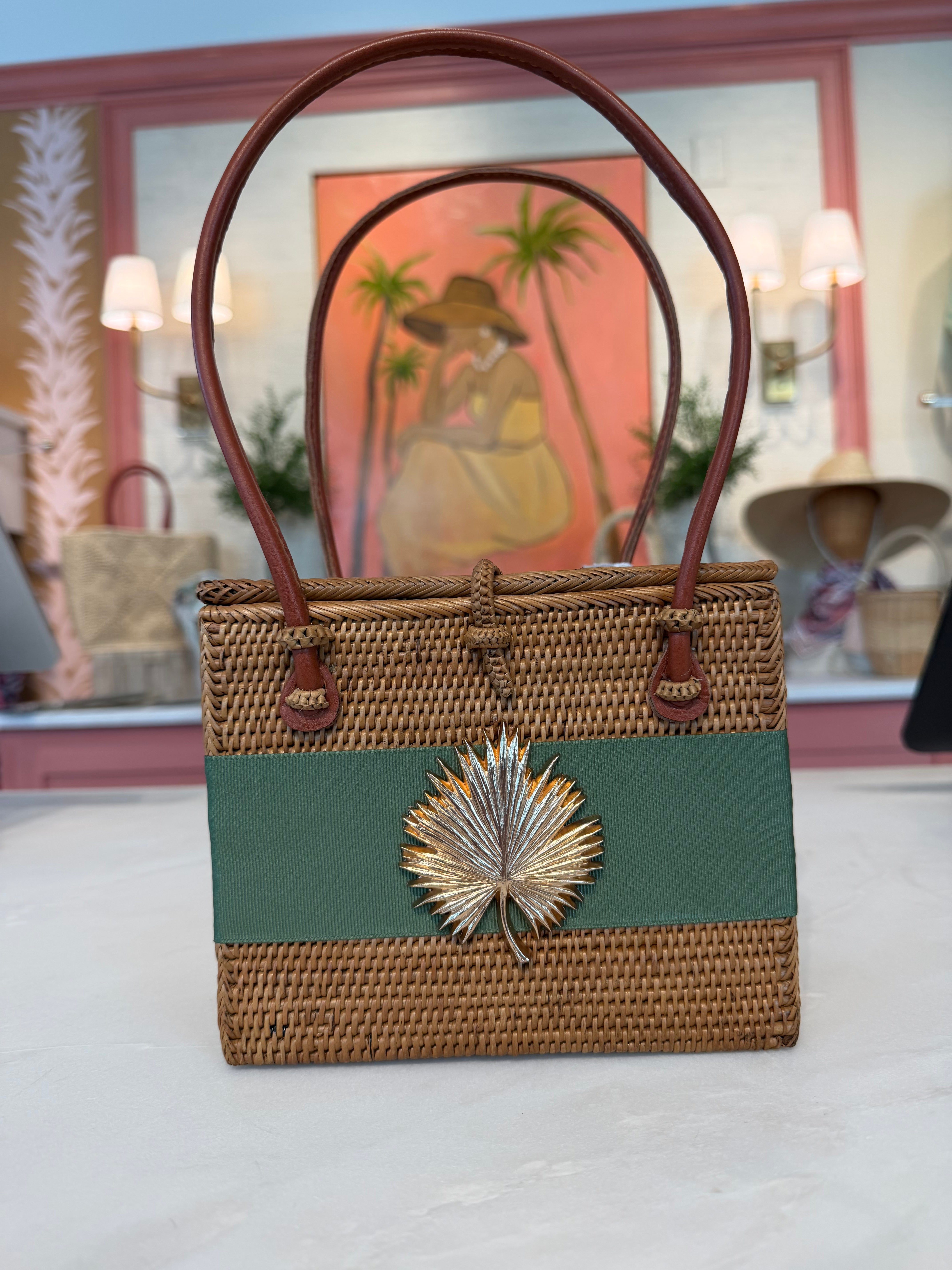 Lisi Lerch Sage Palm Leaf Bag