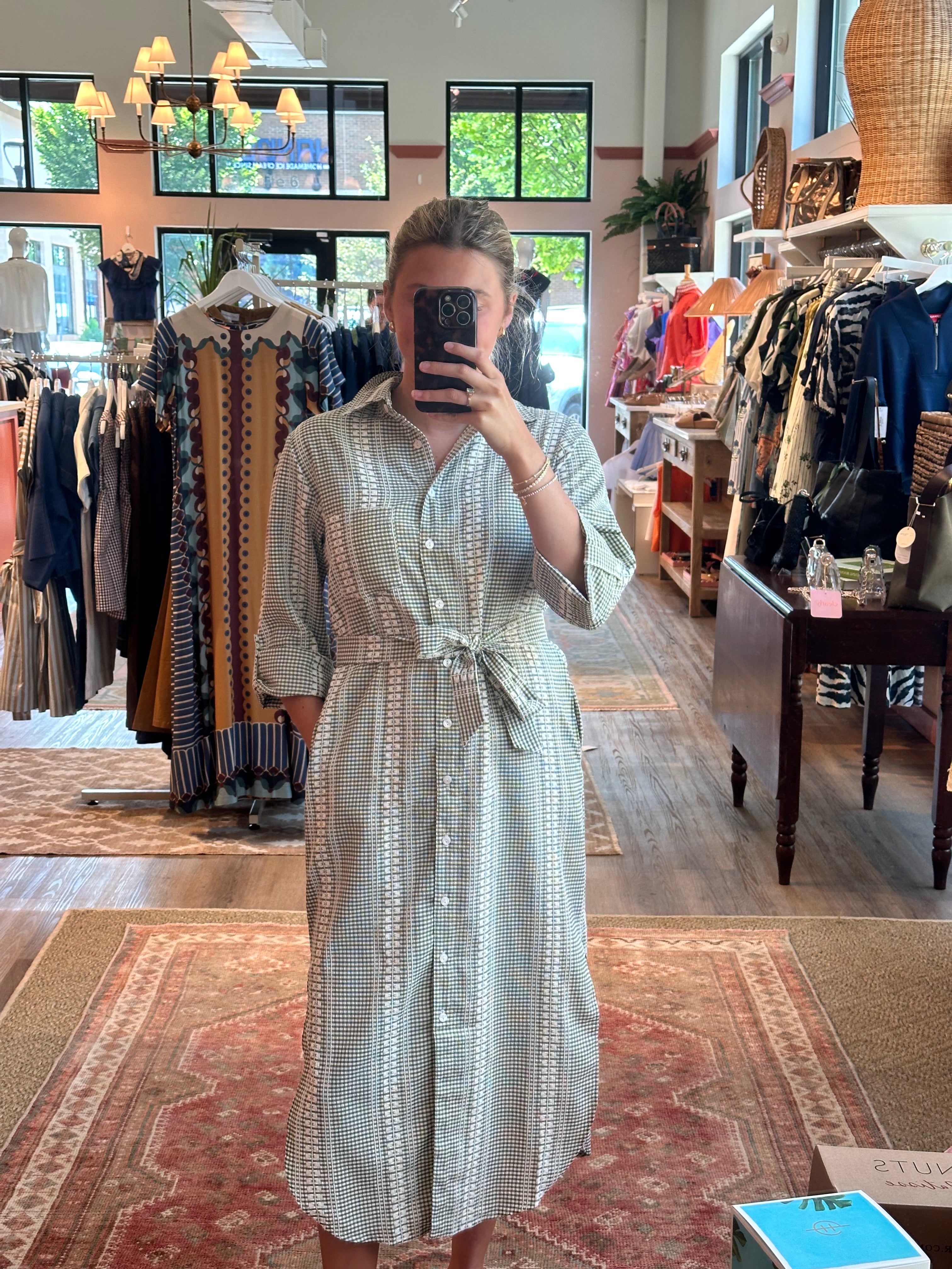 Teagan Dress- Military