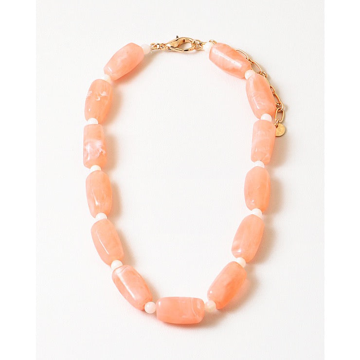 Light Coral Beaded Necklace