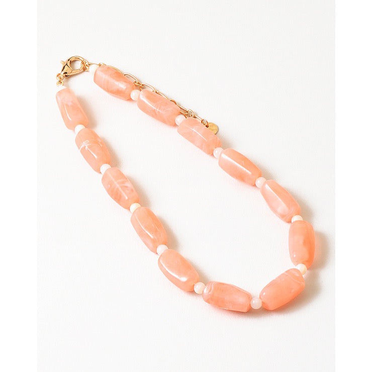 Light Coral Beaded Necklace