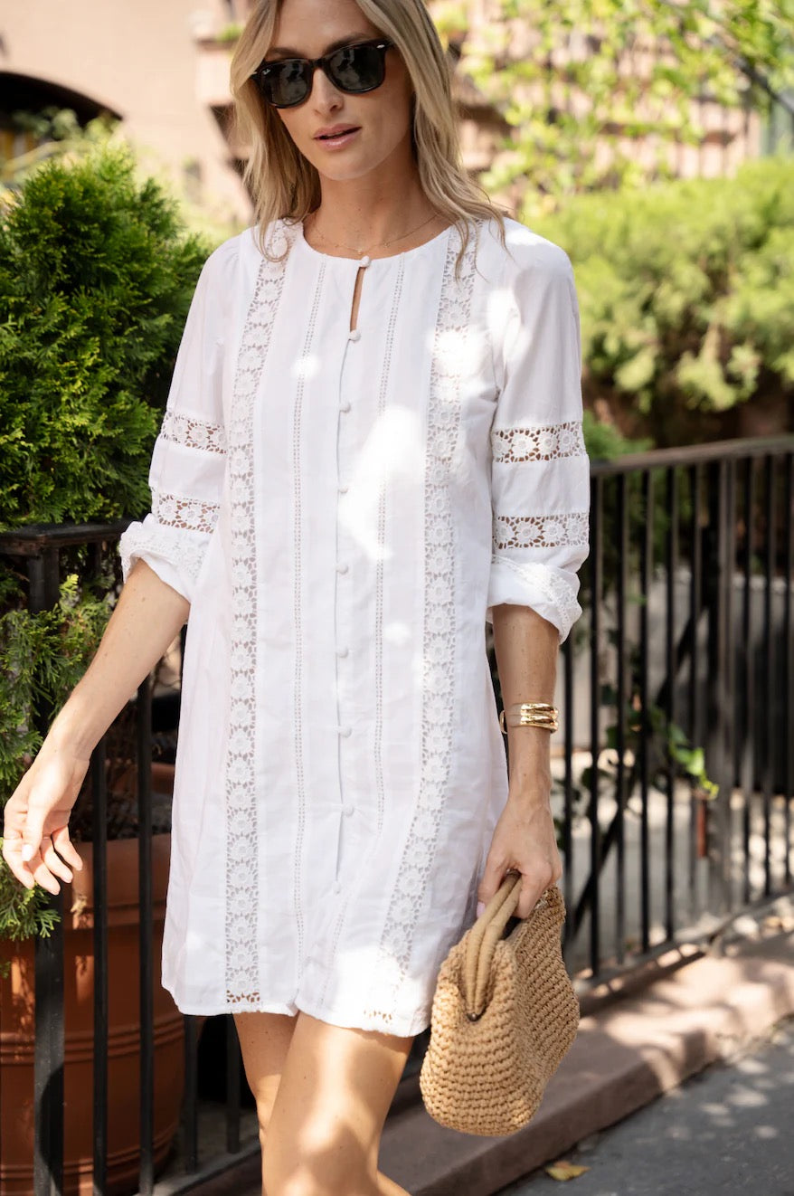 Button Front Shift Dress