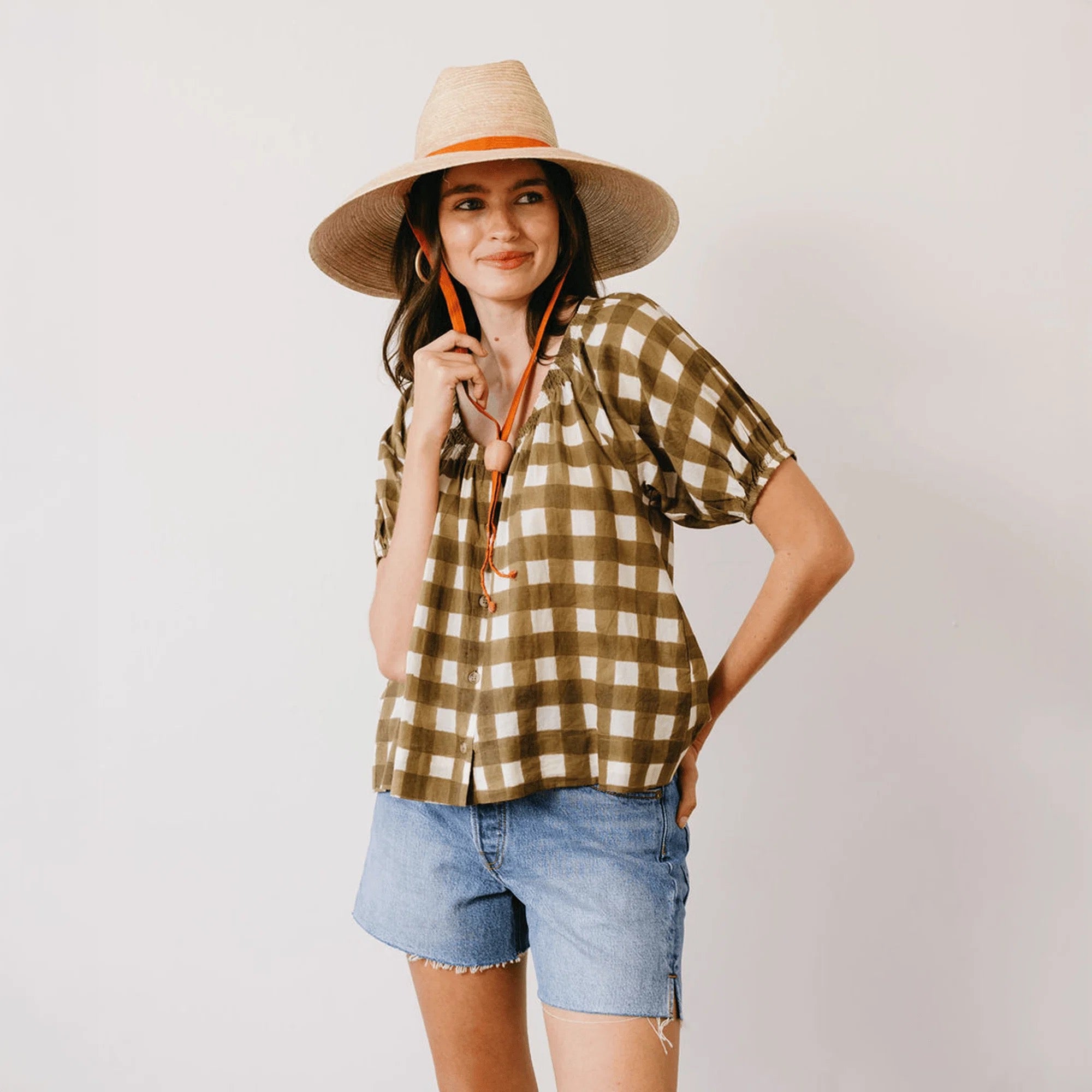 Painted Gingham Frances Shirt