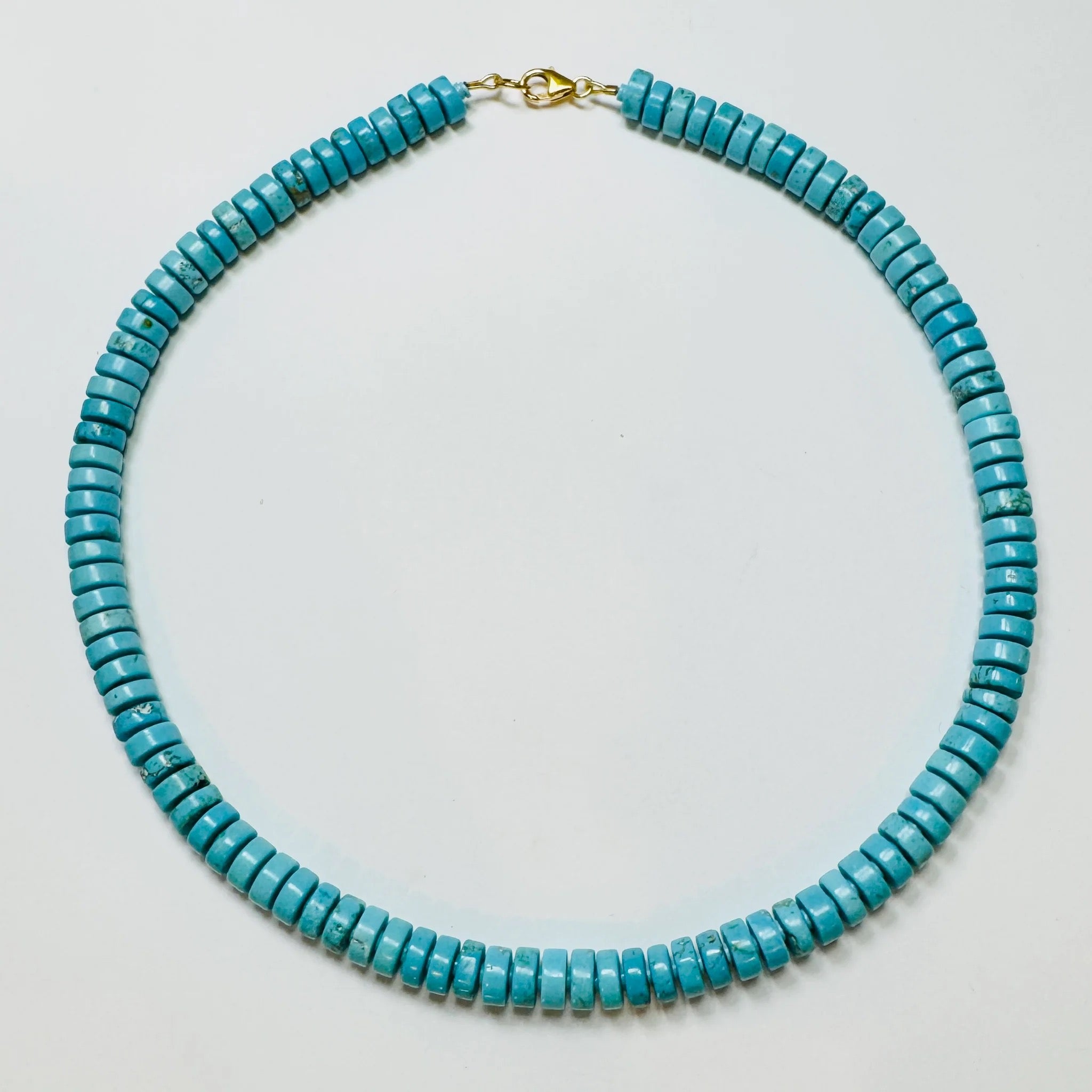 Turquoise Barrel Candy Necklace