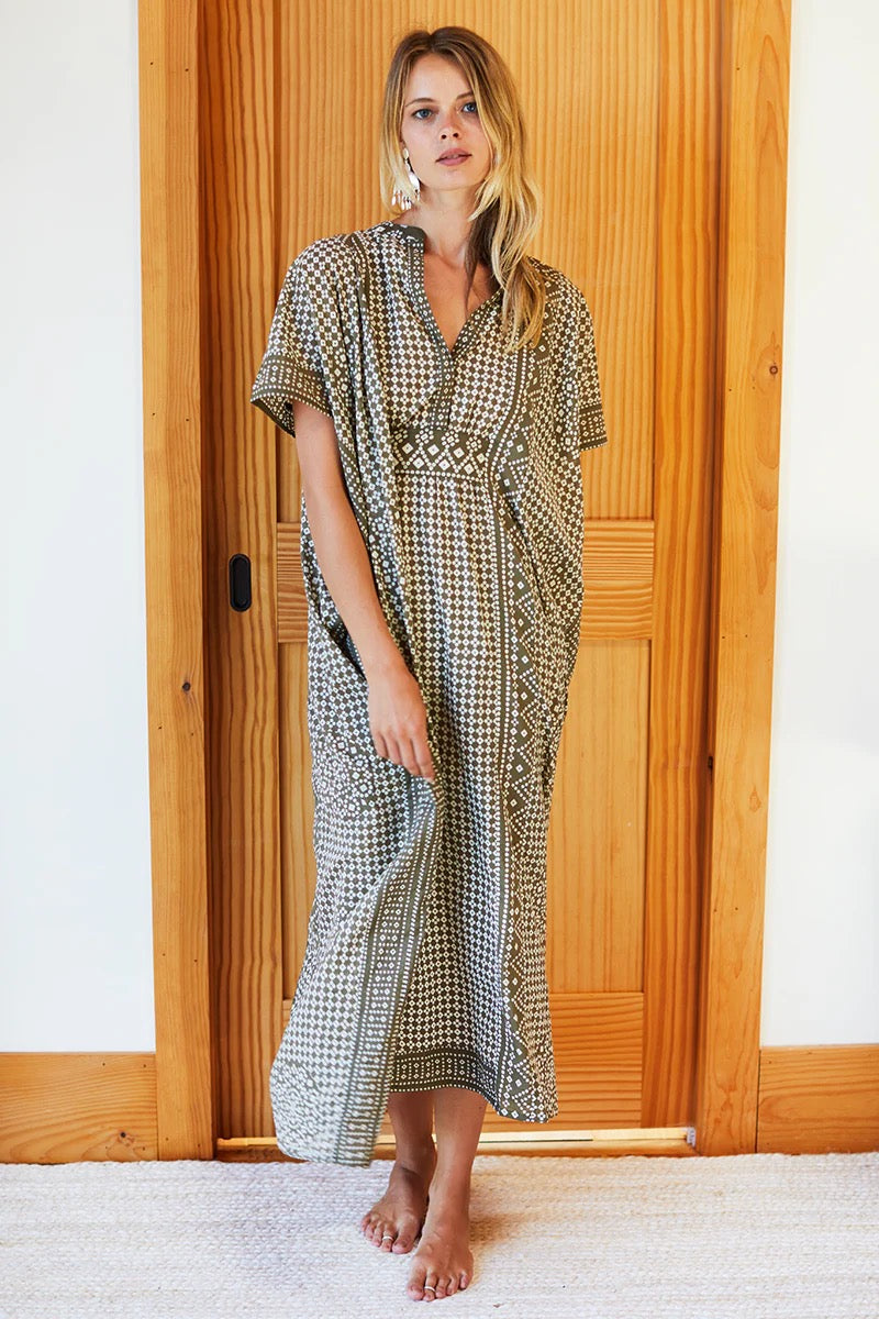 EMERSON CAFTAN - MOSS ORGANIC