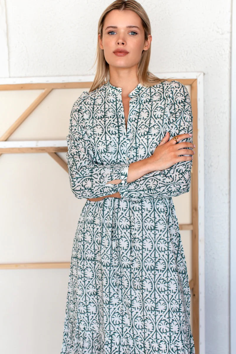 FRANCES 3 DRESS - ETOILE VINE FOREST ORGANIC