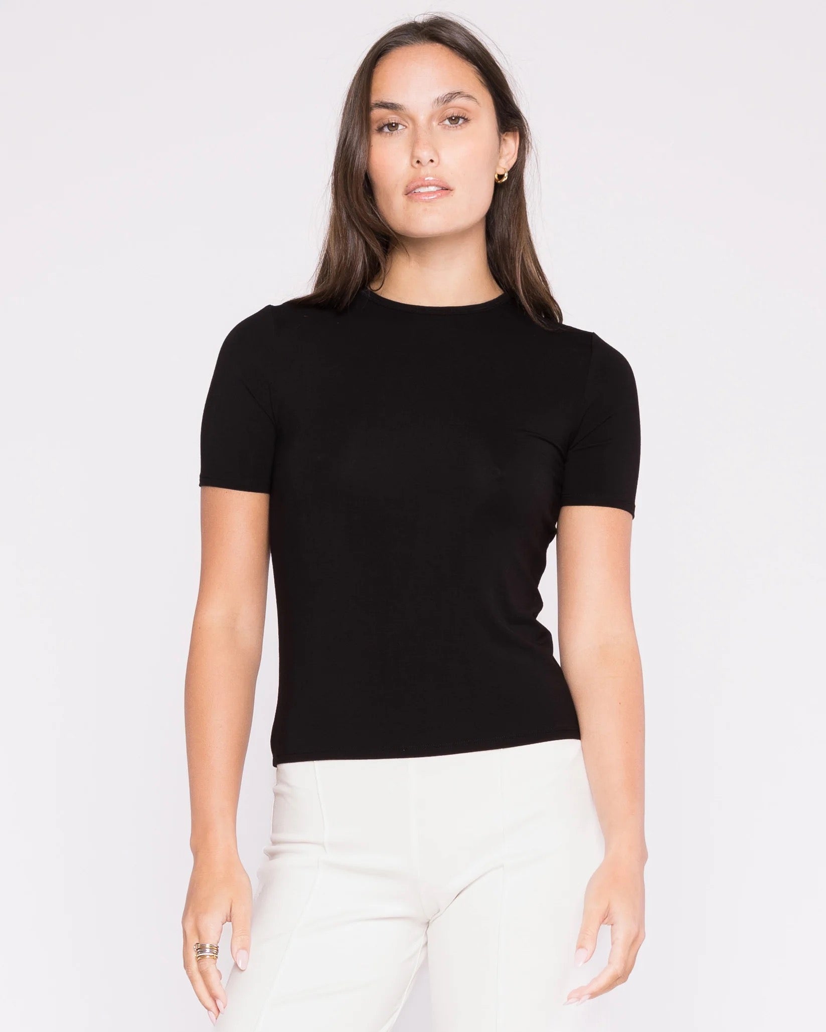 Fitted T-Shirt - Black