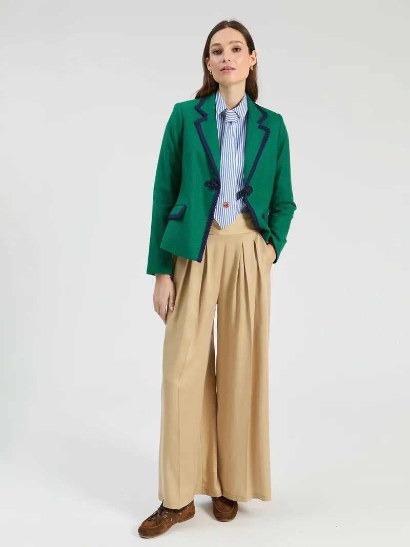 Nuria Green Tweed Jacket