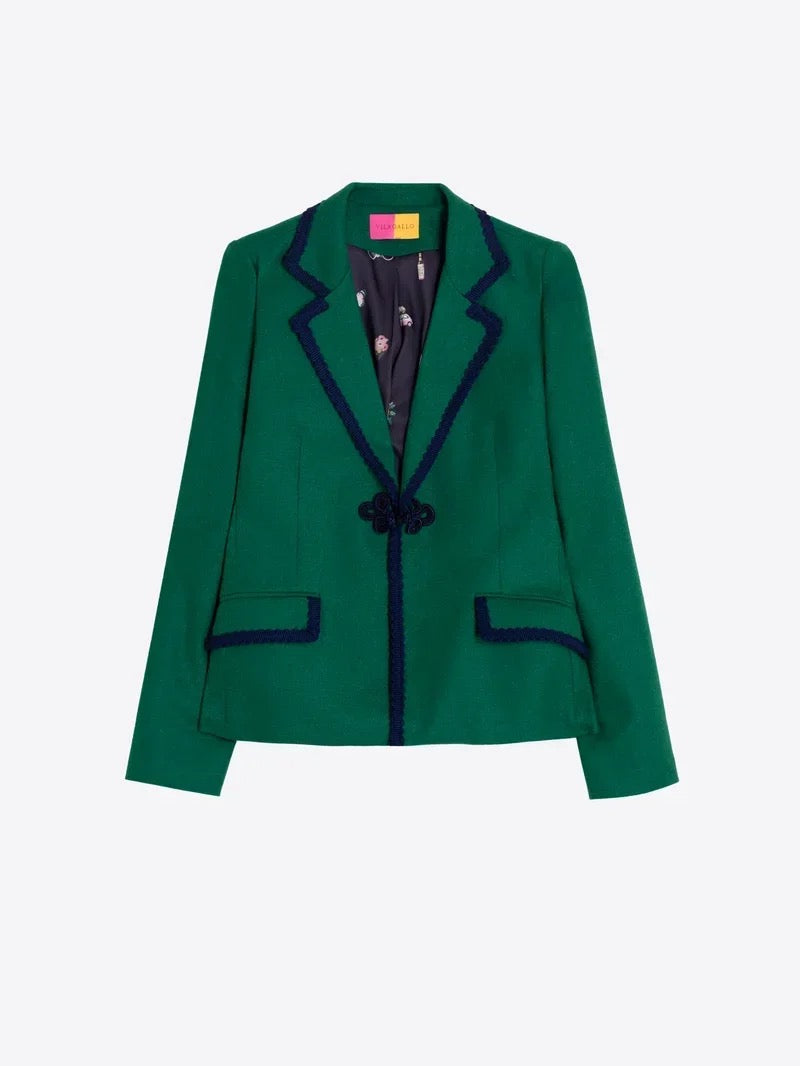 Nuria Green Tweed Jacket