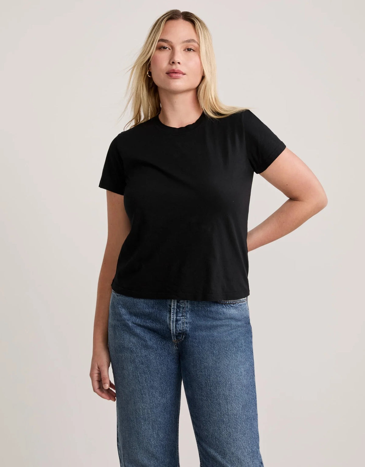 Charlotte Crew Neck Tee- Black