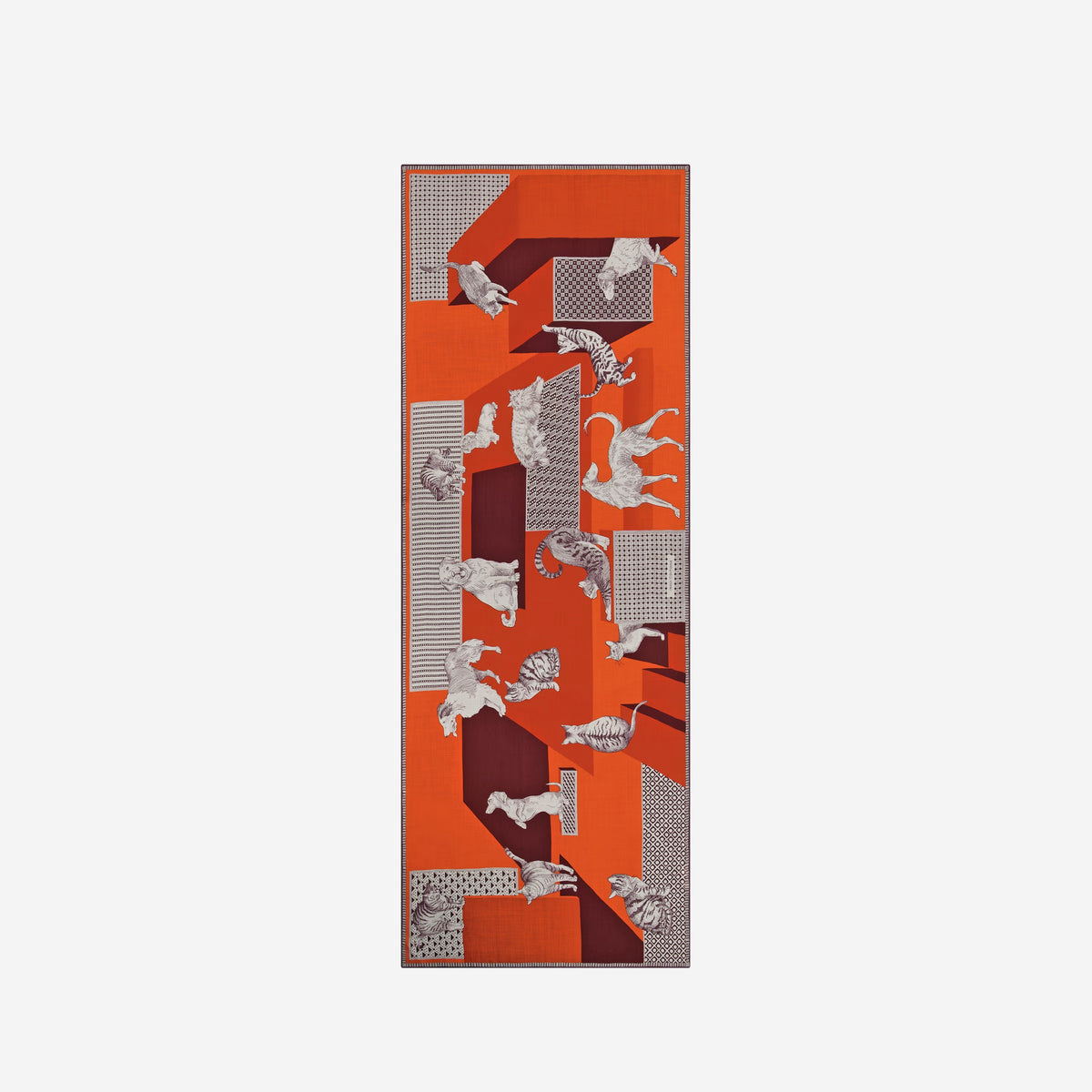 Scarf 70 - Les Cheris - Red