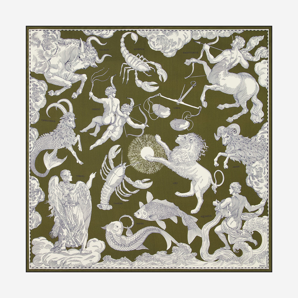 Square 100 - Astrologie - Navy - Khaki